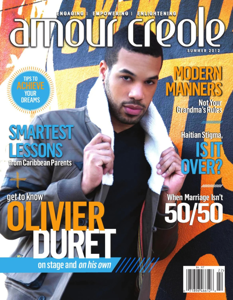 Olivier Duret featured on the Amour Creole cover from March 2012