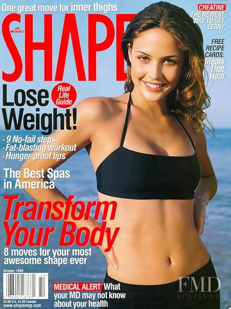 Josie Maran featured on the Shape USA cover from October 1999