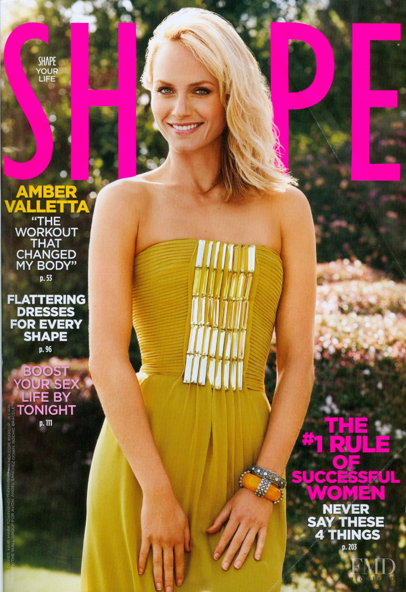 Amber Valletta featured on the Shape USA cover from September 2008