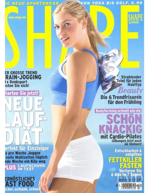Armanda Barten featured on the Shape USA cover from March 2009