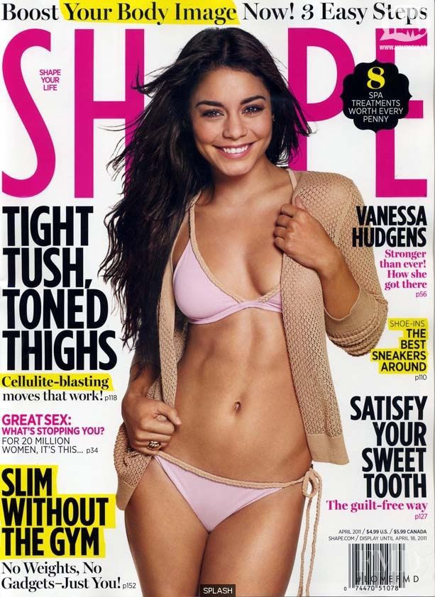 Vanessa Hudgens featured on the Shape USA cover from April 2011