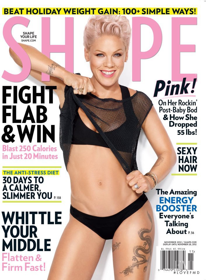 Pink featured on the Shape USA cover from November 2012