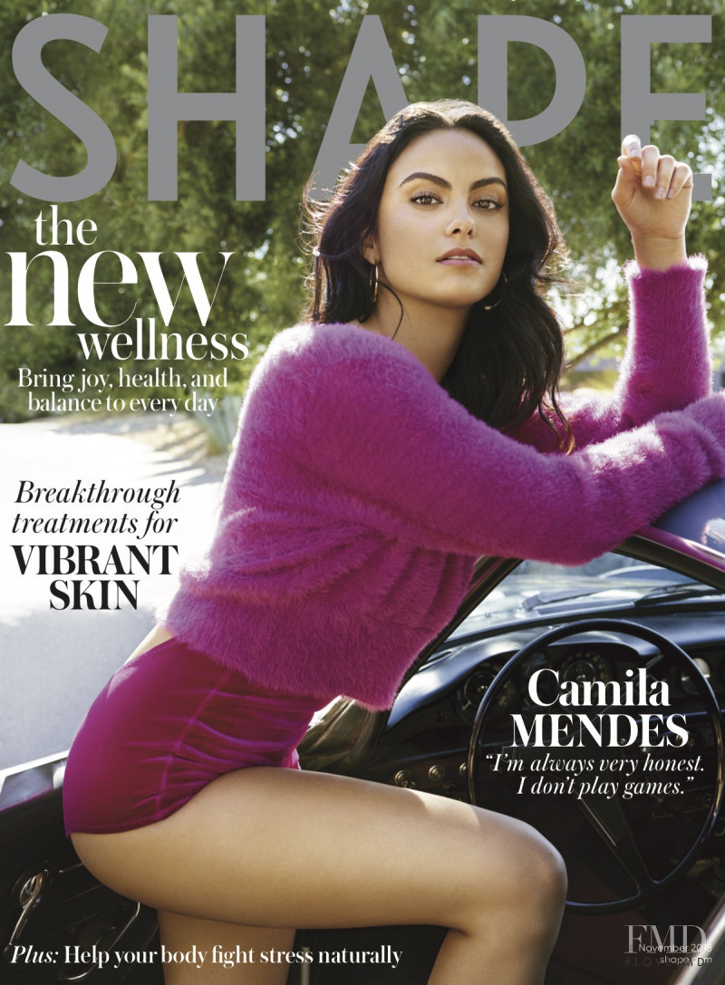 Camila Mendes featured on the Shape USA cover from November 2018