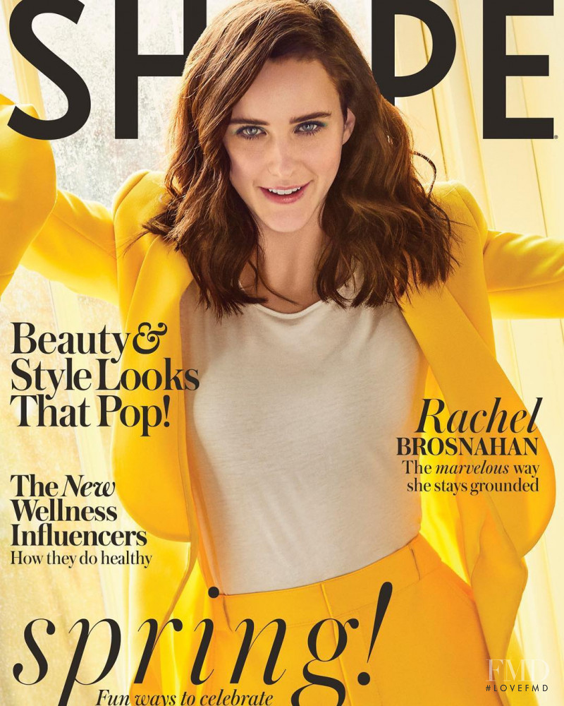 Rachel Brosnahan featured on the Shape USA cover from March 2019