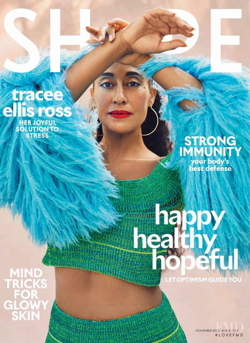 Tracee Ellis Ross featured on the Shape USA cover from November 2020