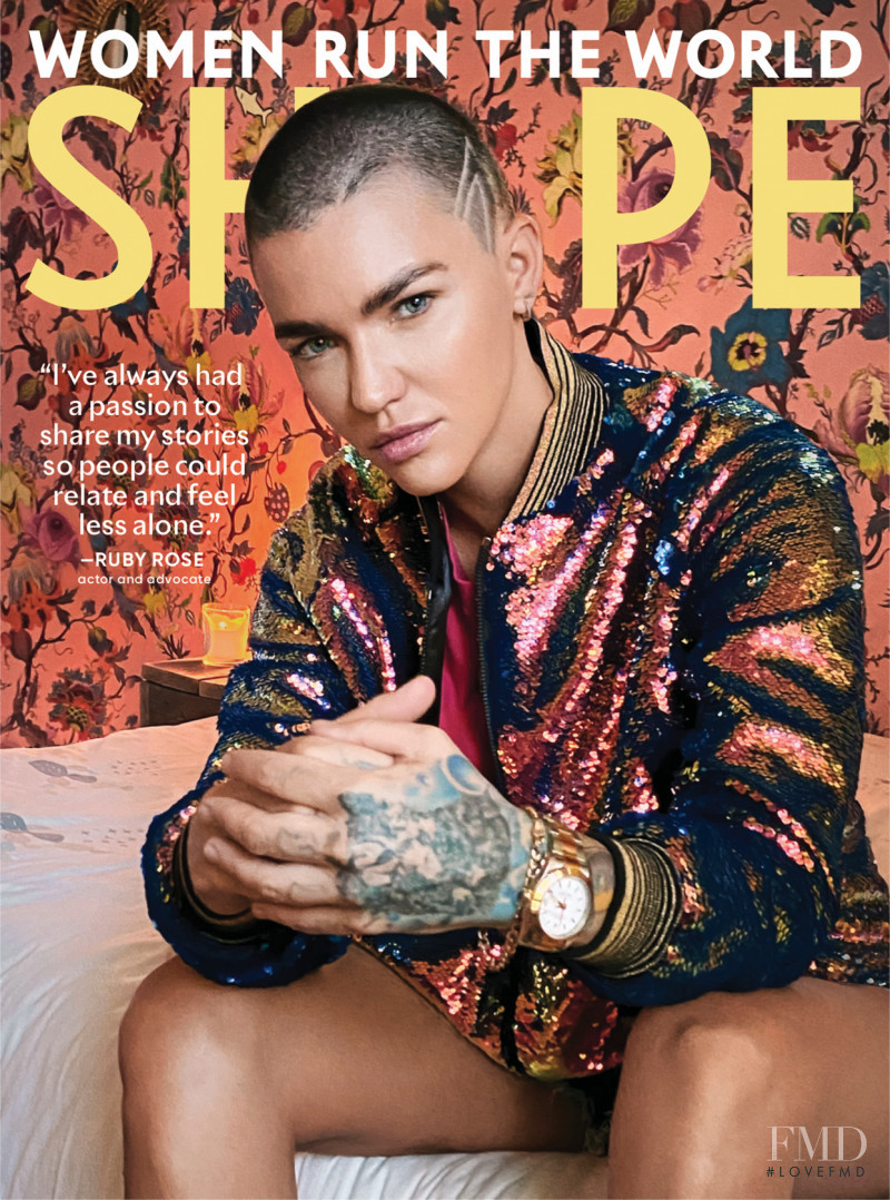 Ruby Rose featured on the Shape USA cover from October 2020