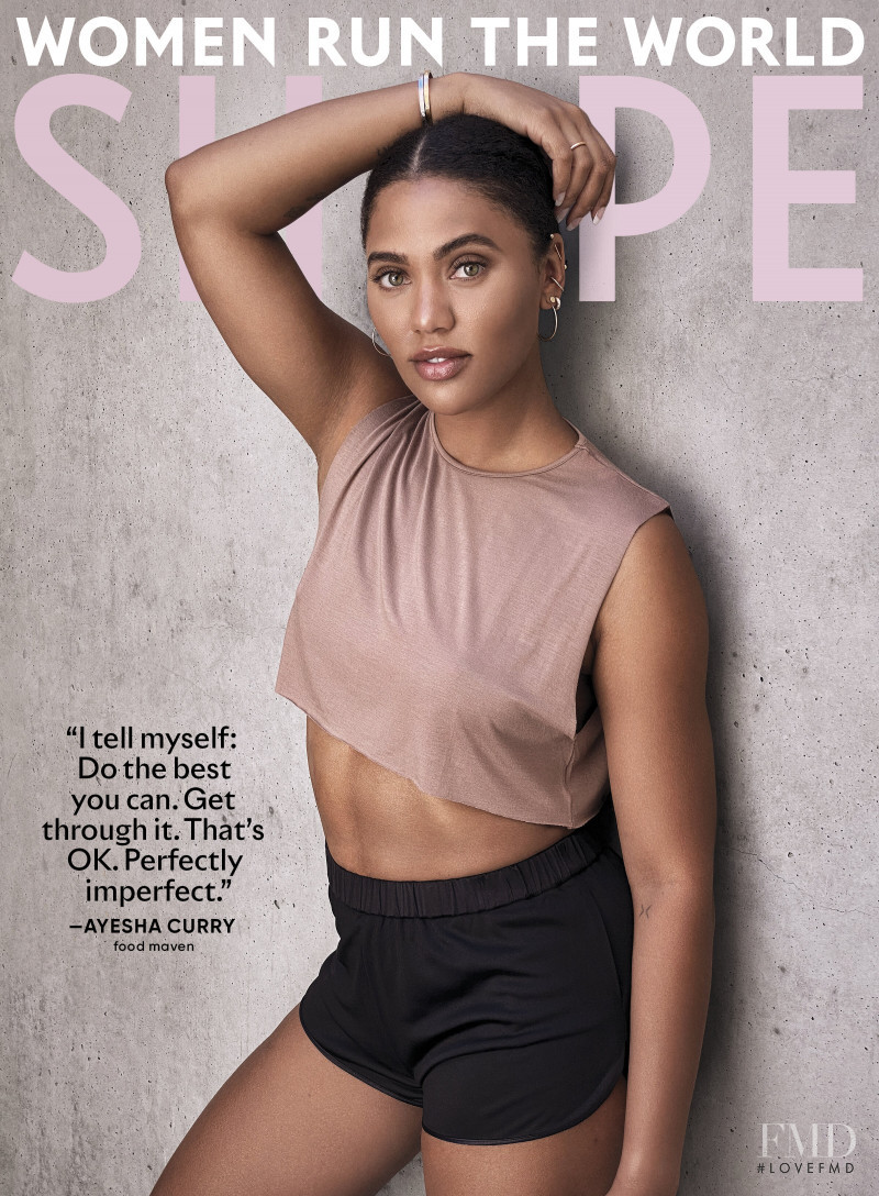 Ayesha Curry featured on the Shape USA cover from October 2020