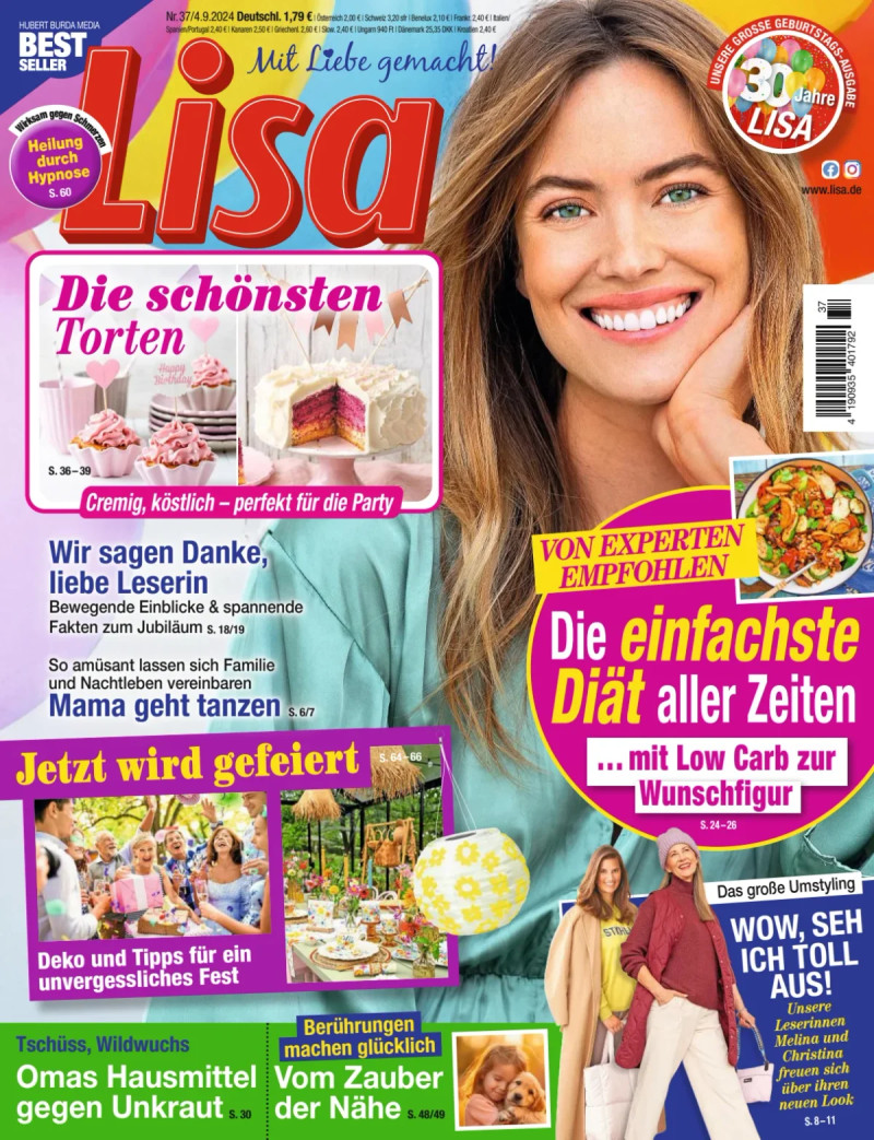  featured on the Lisa Germany cover from September 2024