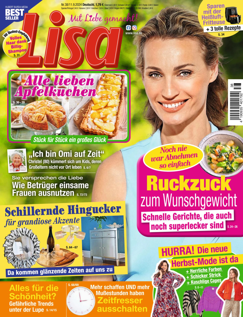 Viola Haqi featured on the Lisa Germany cover from September 2024