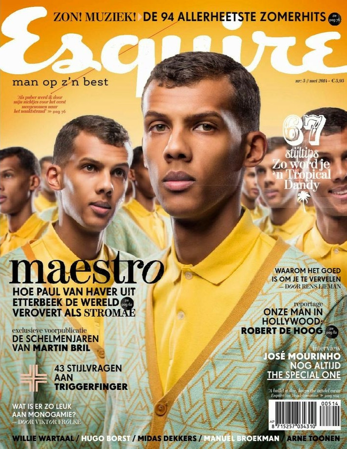  featured on the Esquire Netherlands cover from May 2014
