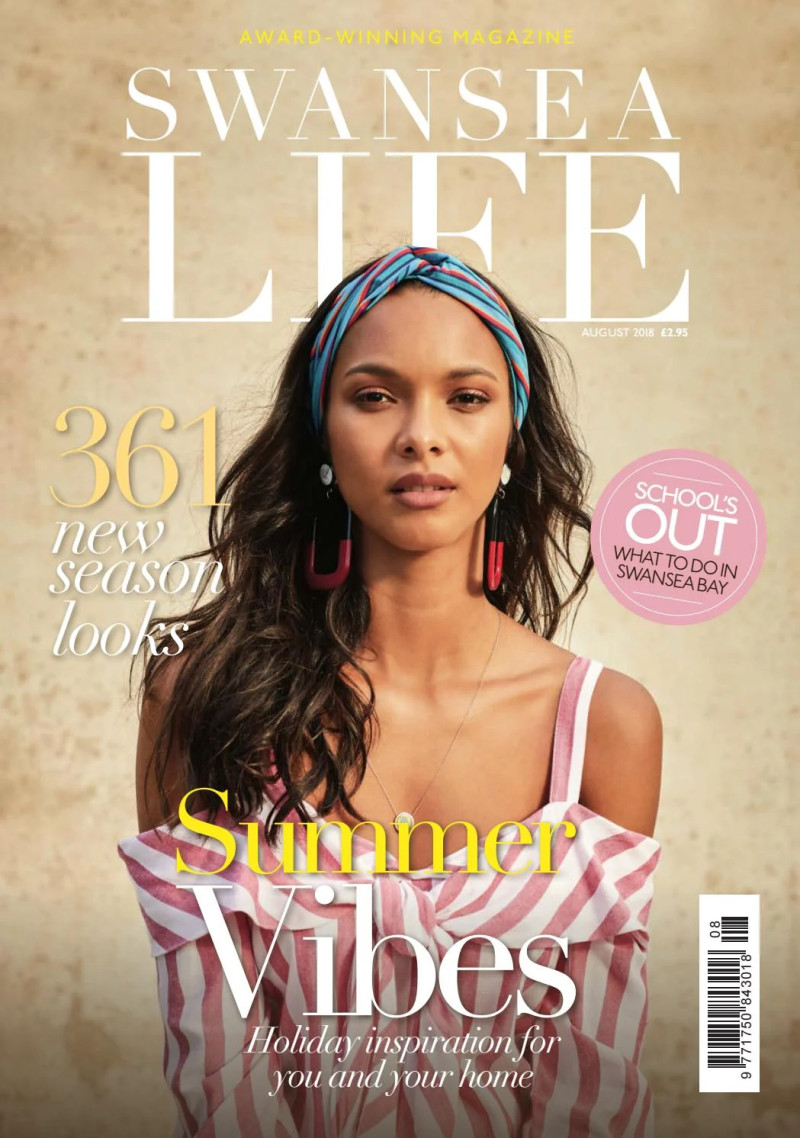 Lais Ribeiro featured on the Swansea Life cover from August 2018