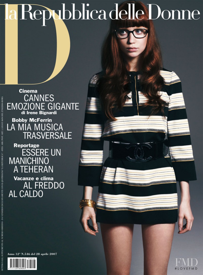Judith Bedard featured on the La Repubblica delle Donne cover from April 2007