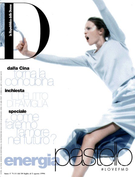 Sarah King featured on the La Repubblica delle Donne cover from July 1996