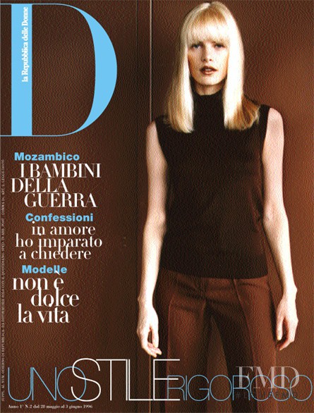 Emma Balfour featured on the La Repubblica delle Donne cover from May 1996