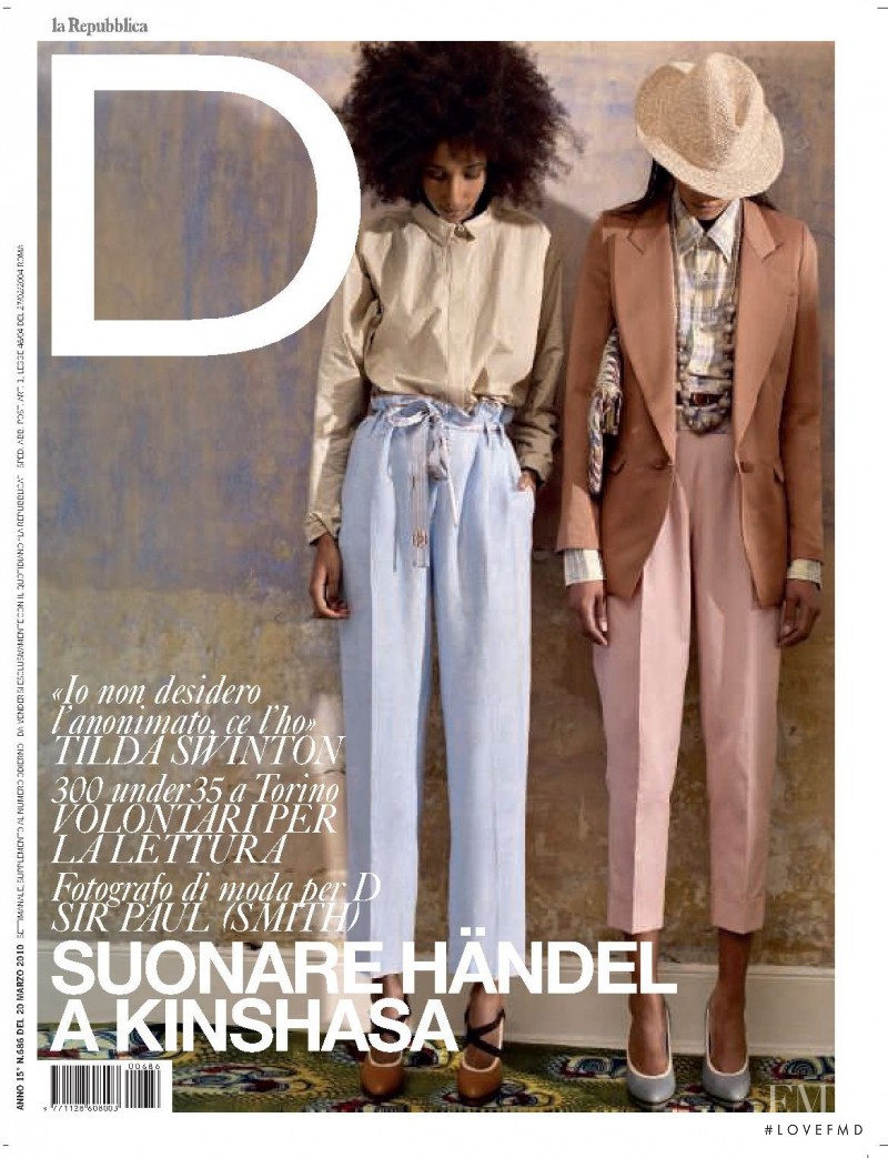  featured on the La Repubblica delle Donne cover from March 2010