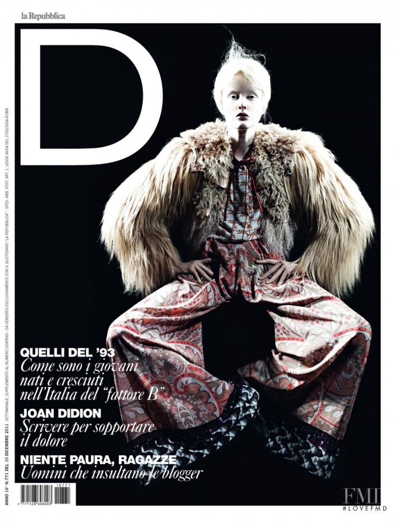 Agnes Karlsson featured on the La Repubblica delle Donne cover from December 2011
