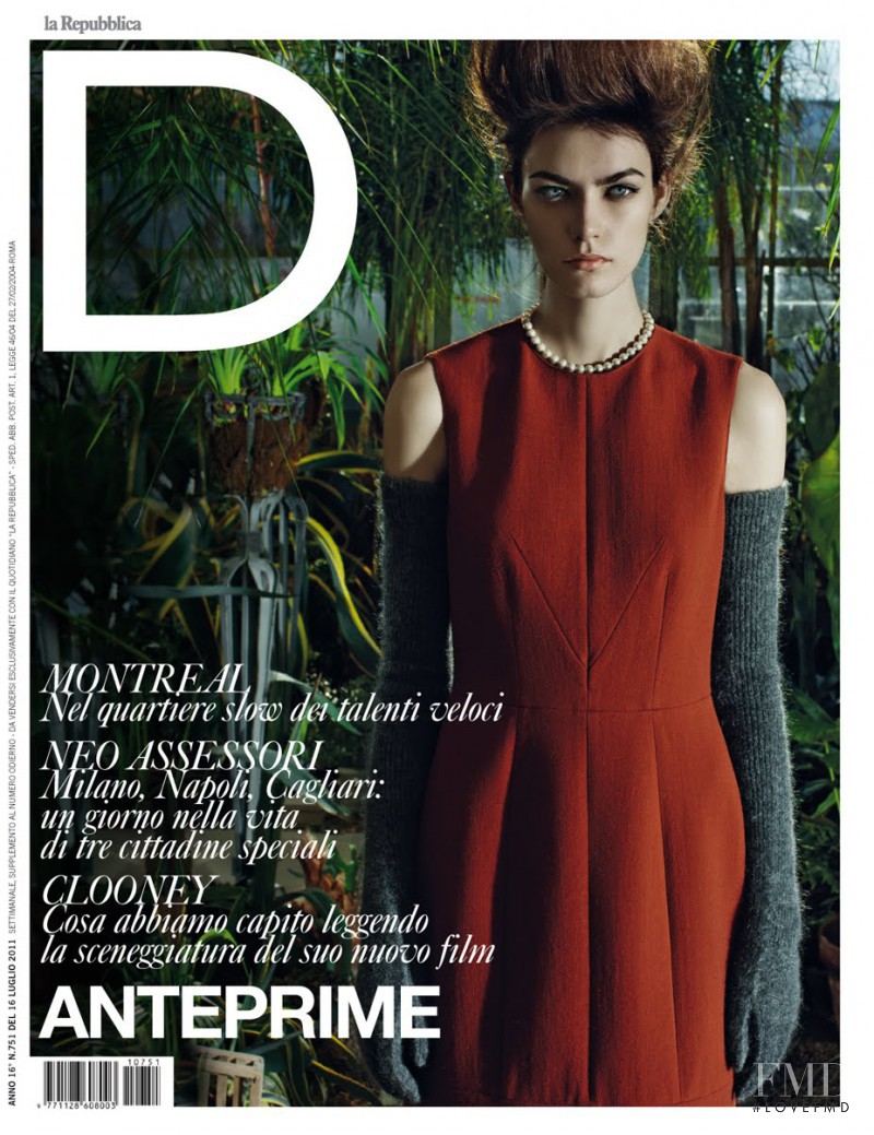 Patrycja Gardygajlo featured on the La Repubblica delle Donne cover from July 2011