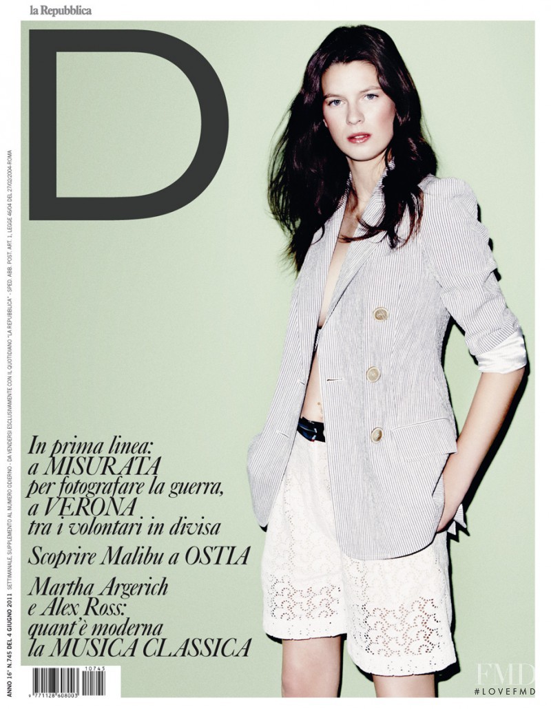 Eden Clark featured on the La Repubblica delle Donne cover from June 2011