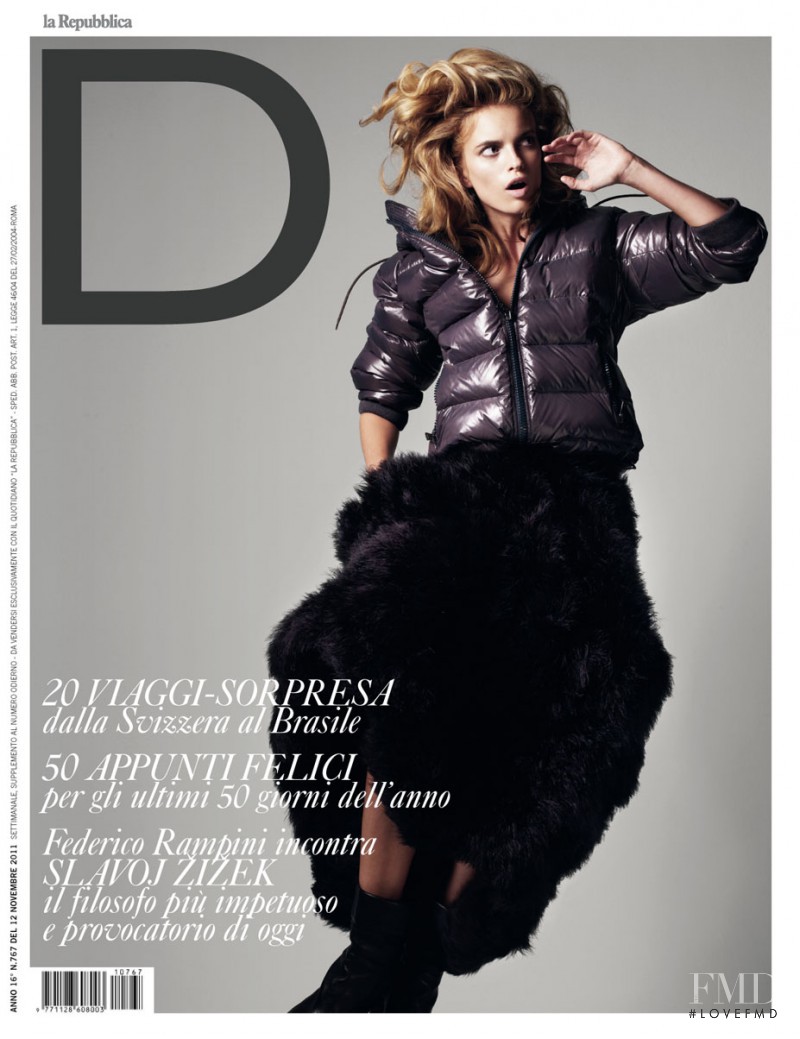 Sophie Holmes featured on the La Repubblica delle Donne cover from November 2011