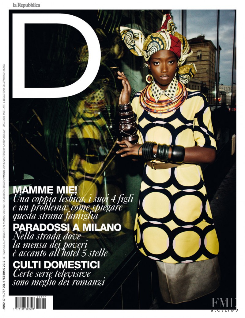 Awa Ceesay featured on the La Repubblica delle Donne cover from February 2012