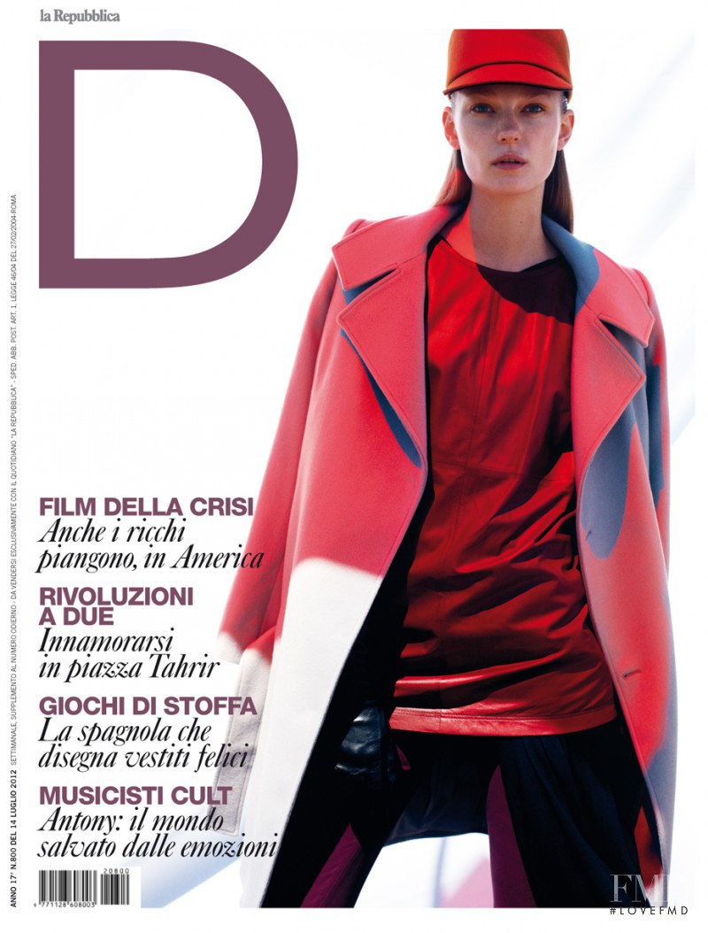 Johanna Jonsson featured on the La Repubblica delle Donne cover from July 2012