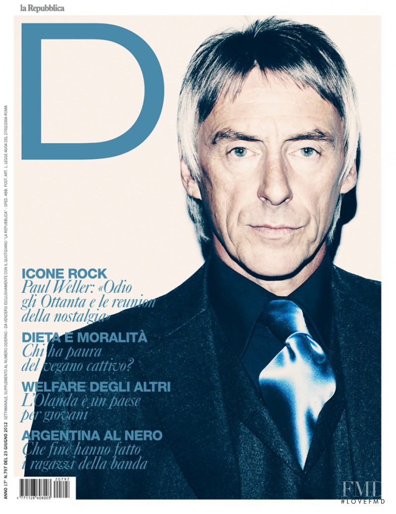 Paul Weller featured on the La Repubblica delle Donne cover from June 2012