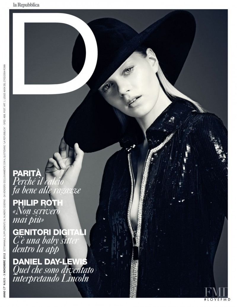 Kadri Vahersalu featured on the La Repubblica delle Donne cover from November 2012