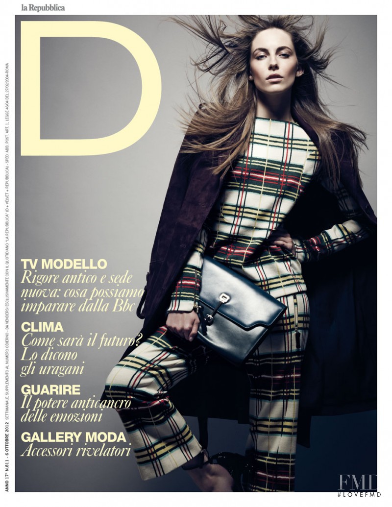 Camilla Babbington featured on the La Repubblica delle Donne cover from October 2012