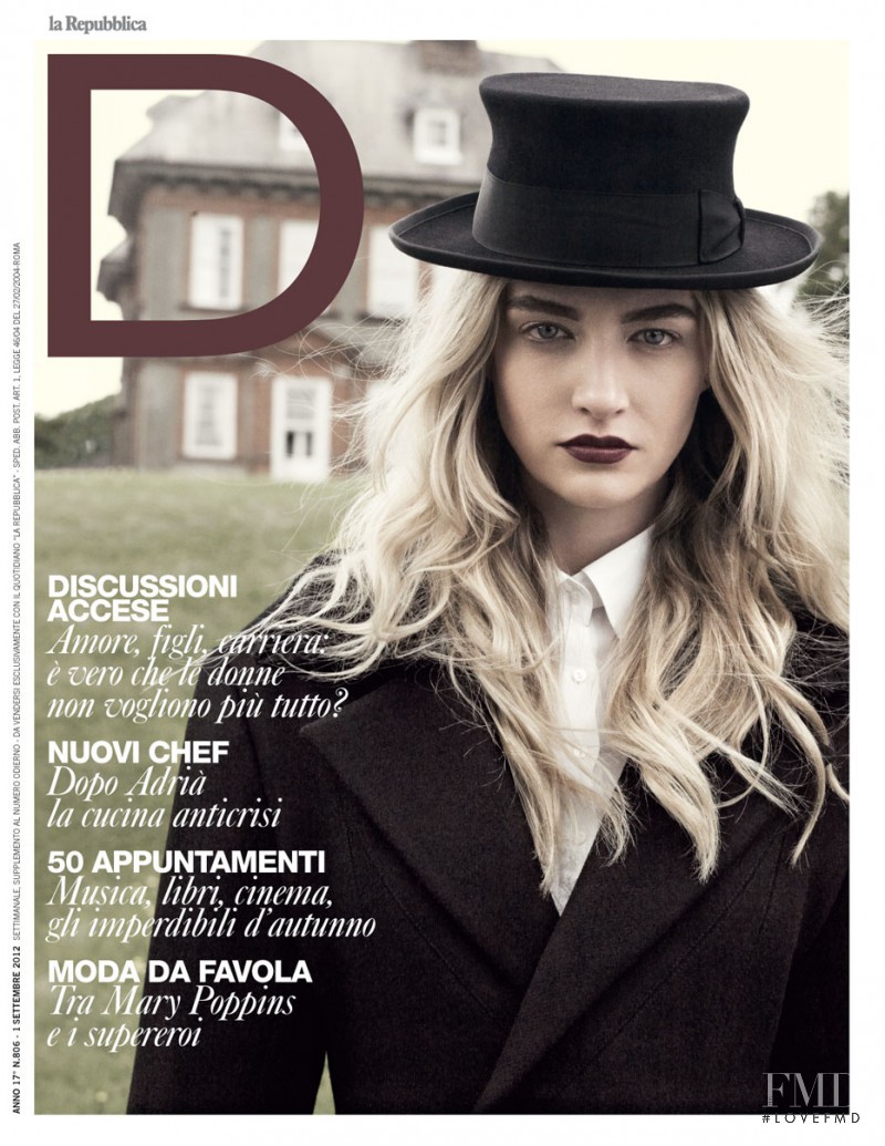 Cailin Hill featured on the La Repubblica delle Donne cover from September 2012