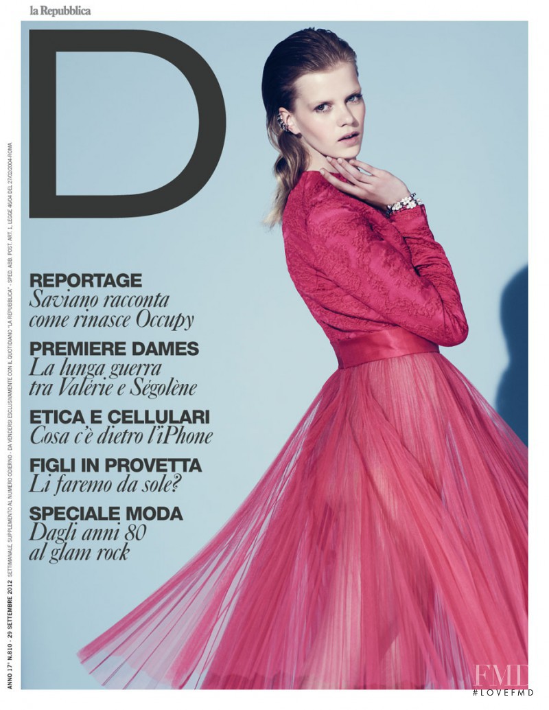Kadri Vahersalu featured on the La Repubblica delle Donne cover from September 2012