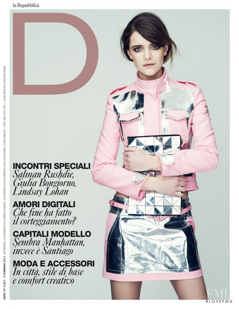 Imogen Morris Clarke featured on the La Repubblica delle Donne cover from February 2013
