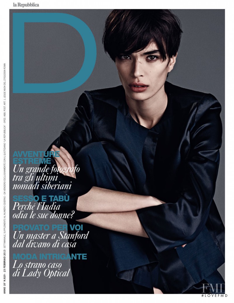 Marie Meyer featured on the La Repubblica delle Donne cover from February 2013