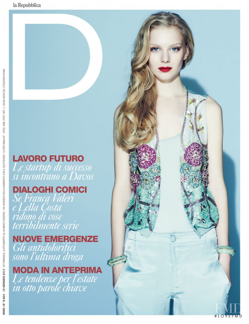 Maddy Foord featured on the La Repubblica delle Donne cover from January 2013