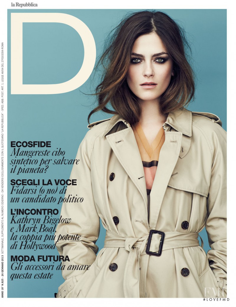 Marlena Szoka featured on the La Repubblica delle Donne cover from January 2013