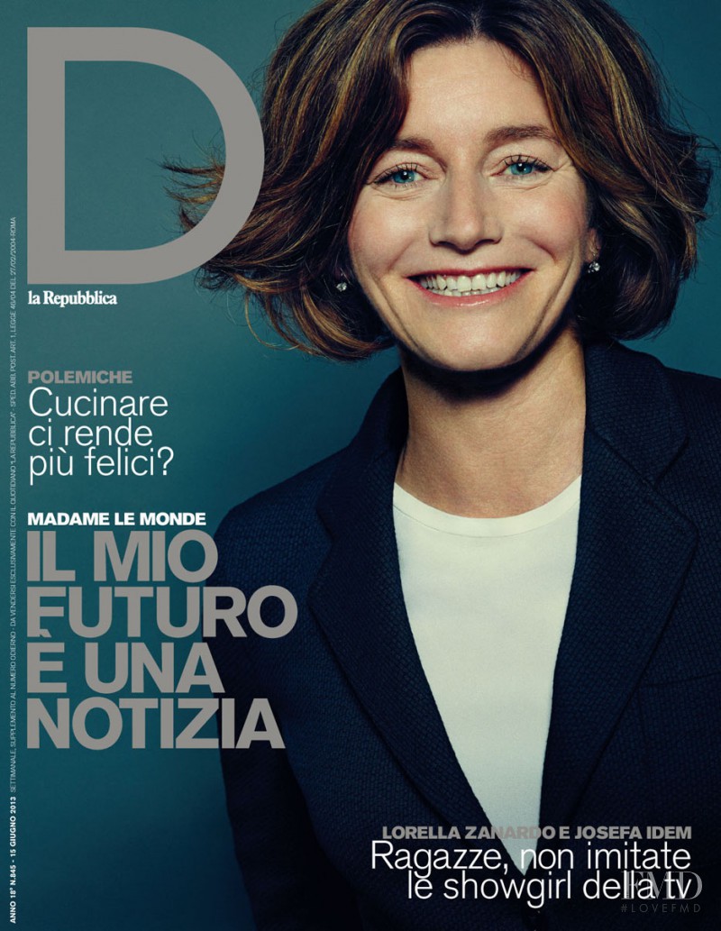 Natalie Nougayrede featured on the La Repubblica delle Donne cover from June 2013