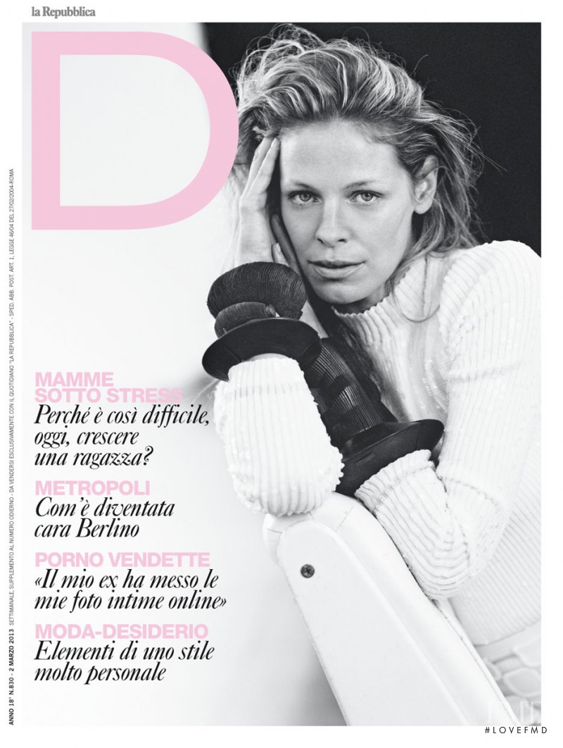 Tanga Moreau featured on the La Repubblica delle Donne cover from March 2013