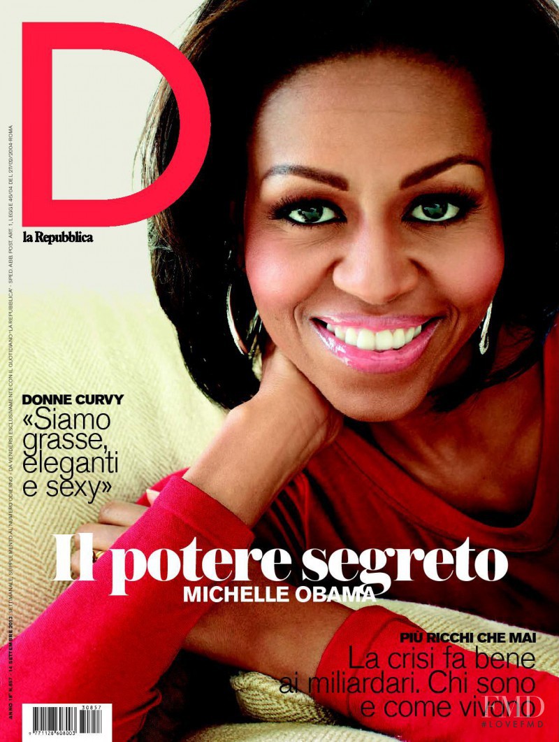 Michelle Obama featured on the La Repubblica delle Donne cover from September 2013