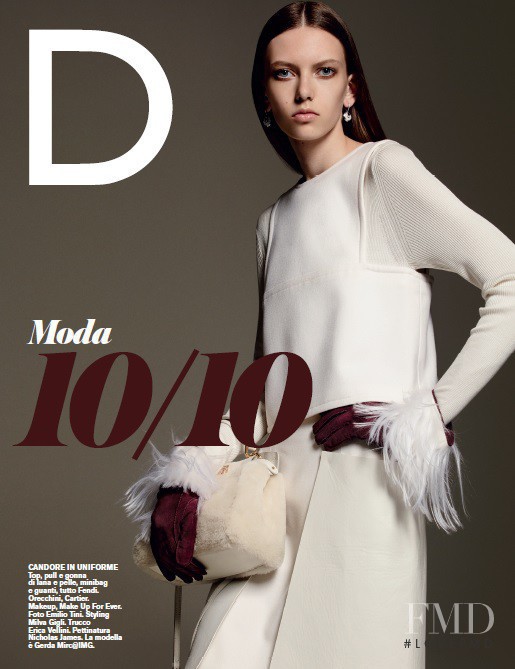 Gerda Mic featured on the La Repubblica delle Donne cover from October 2015