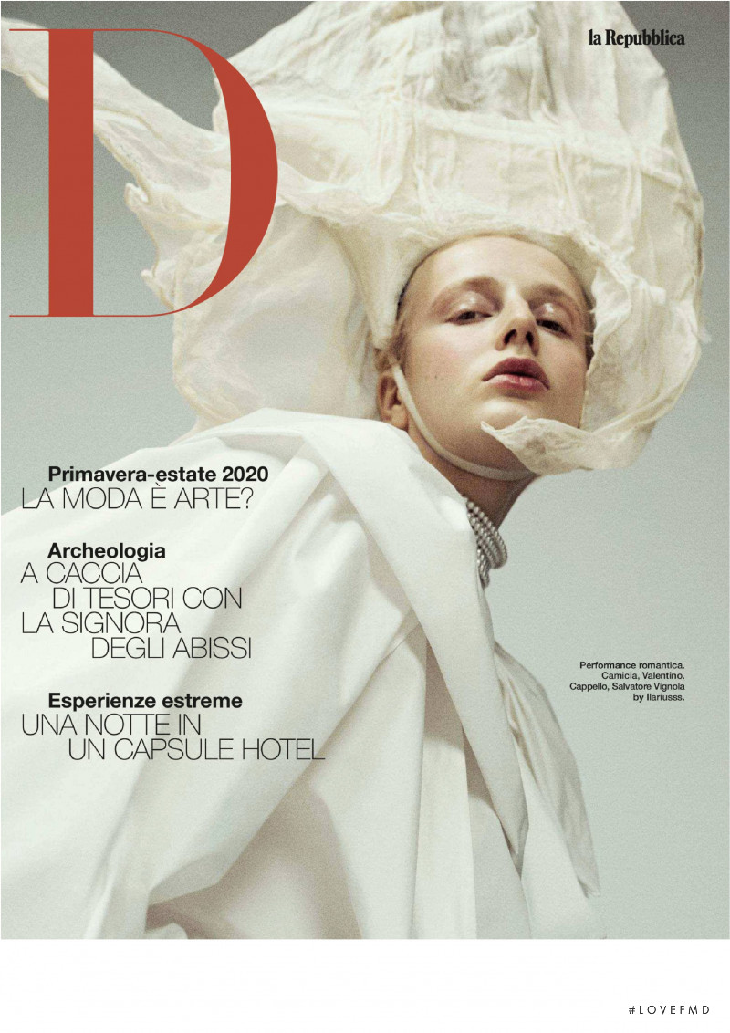 Anine Van Velzen featured on the La Repubblica delle Donne cover from February 2020