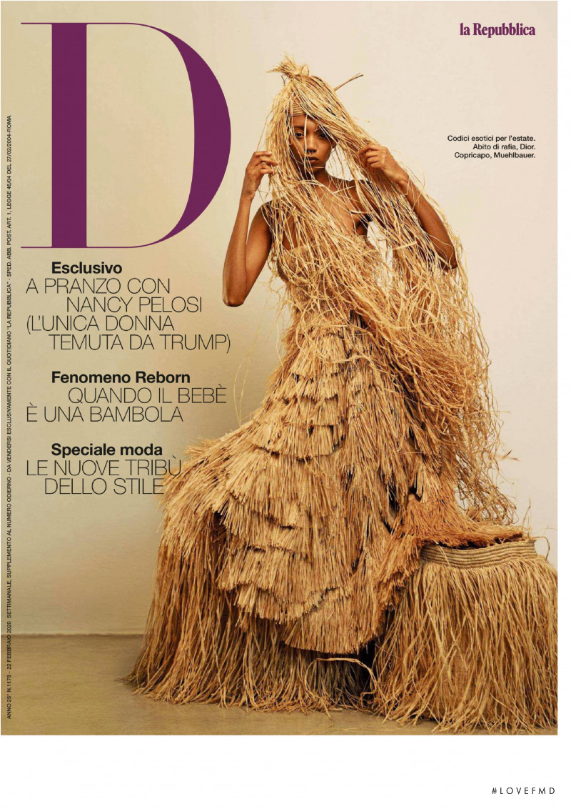 Hannah Shakespeare featured on the La Repubblica delle Donne cover from February 2020