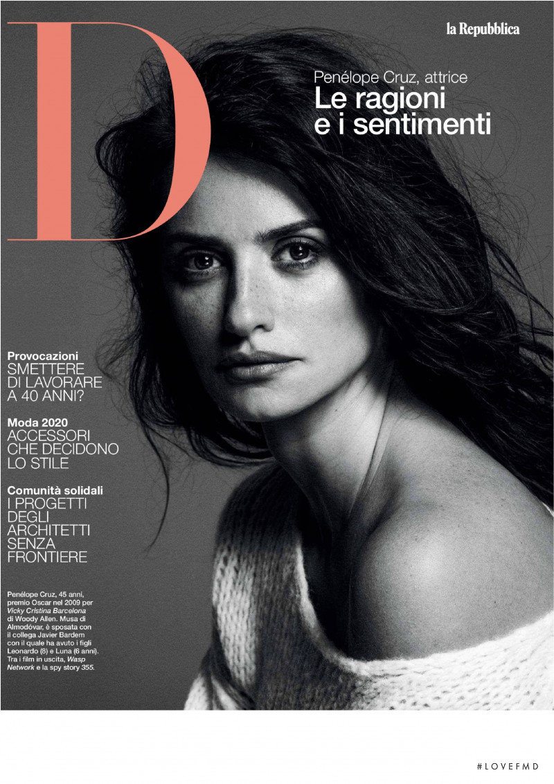  featured on the La Repubblica delle Donne cover from January 2020