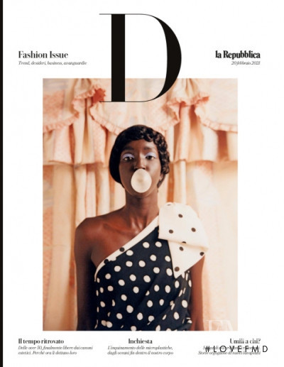  featured on the La Repubblica delle Donne cover from February 2021