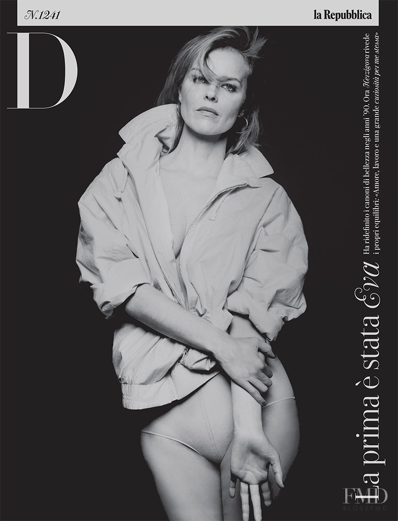 Eva Herzigova featured on the La Repubblica delle Donne cover from June 2021