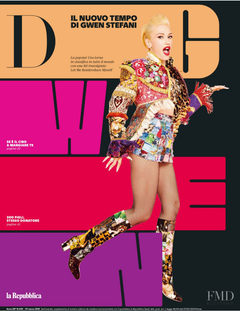  featured on the La Repubblica delle Donne cover from March 2021