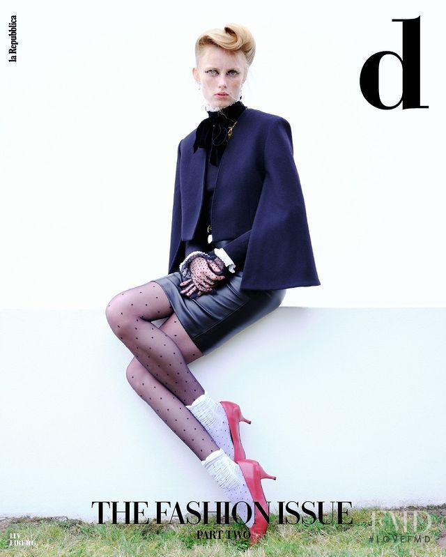 Rianne Van Rompaey featured on the La Repubblica delle Donne cover from September 2022