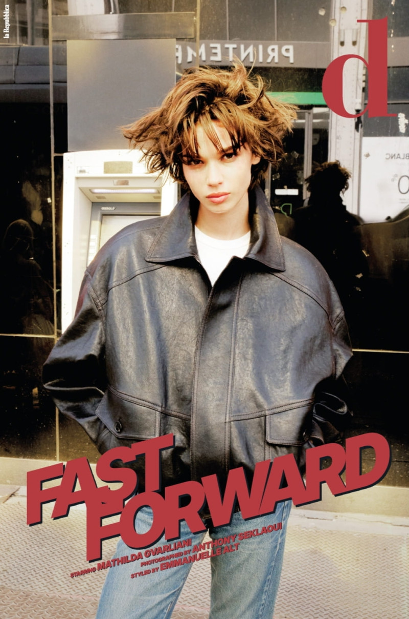 Mathilda Gvarliani featured on the La Repubblica delle Donne cover from October 2025