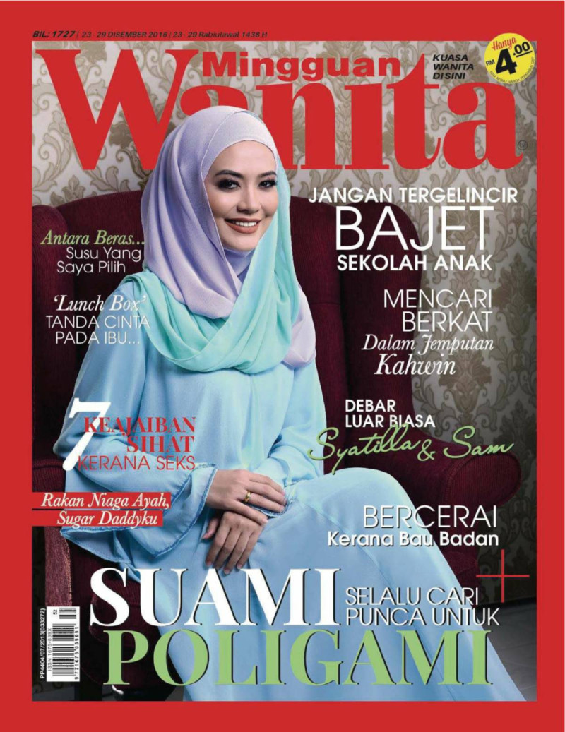  featured on the Mingguan Wanita cover from December 2016