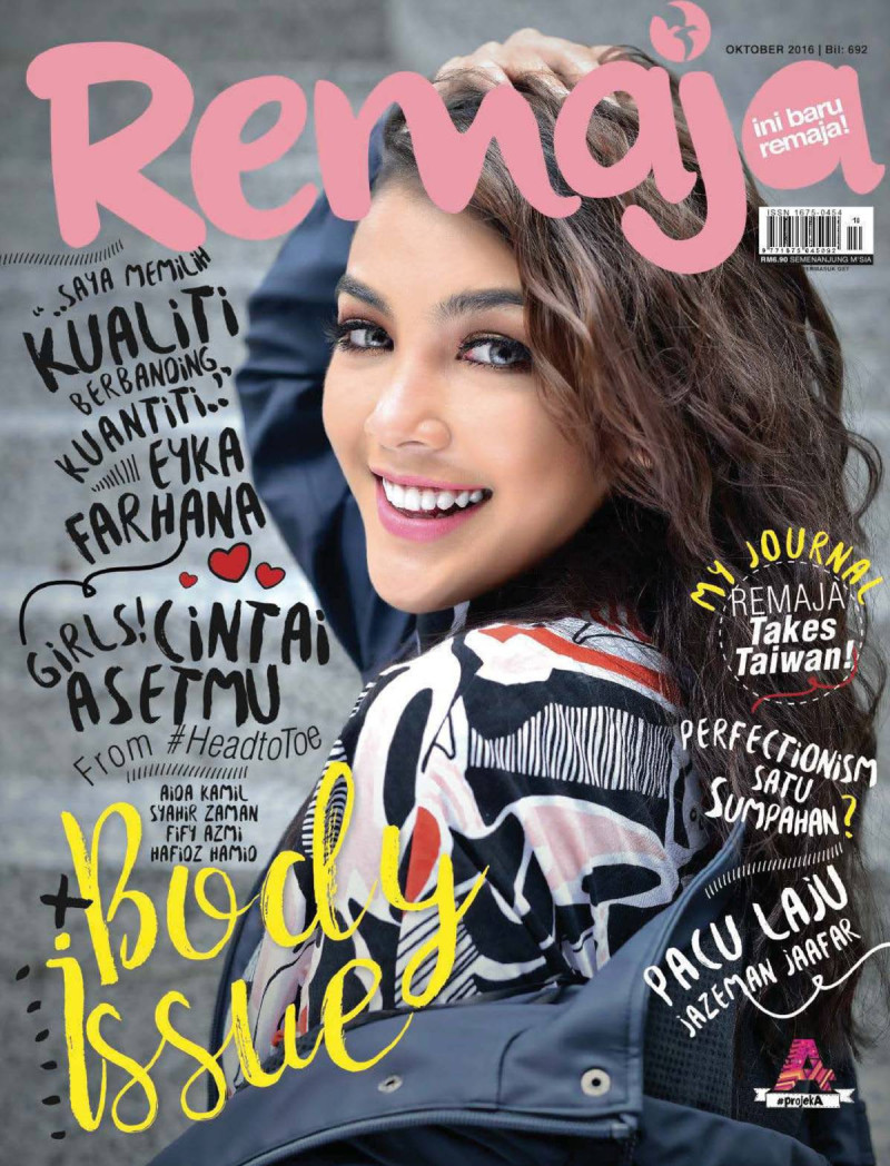  featured on the Remaja cover from October 2016