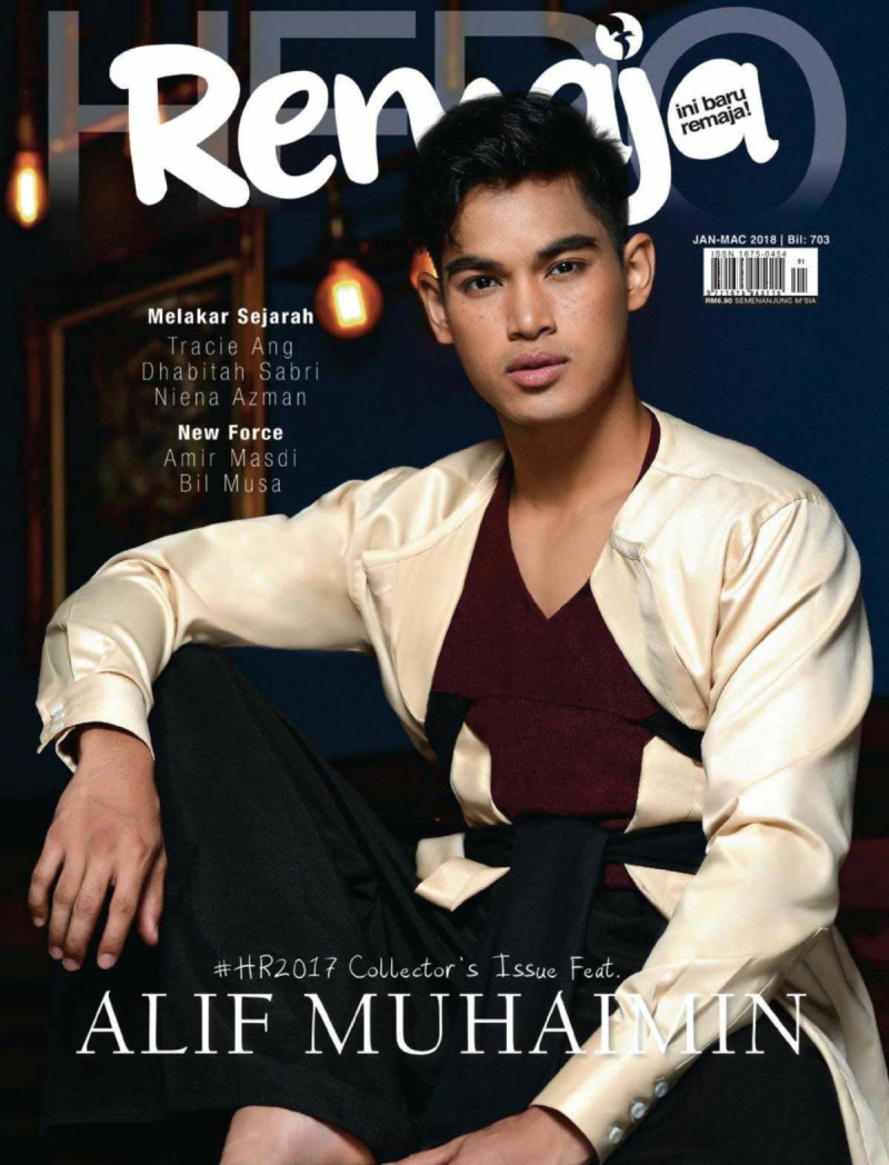 Alif Muhaimin featured on the Remaja cover from January 2018