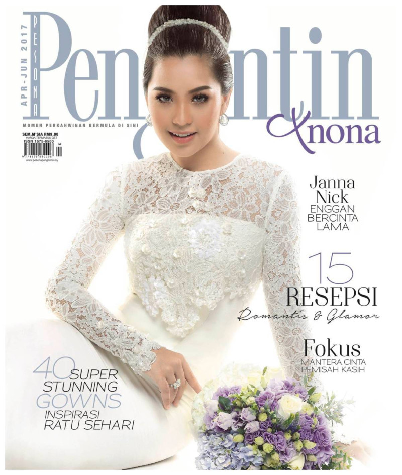  featured on the Pesona Pengantin cover from April 2017